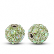 Perles boh&egrave;mes Vert-strass