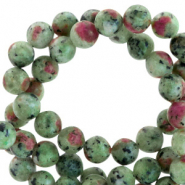 Pierres semi-pr&eacute;cieuses 6mm Vert r&eacute;cif