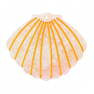 Pendentifs en r&eacute;sine coquille Rose clair