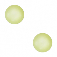 Cabochon "Pierre de Naissance" Ao&ucirc;t doux 4mm Polaris Elements SS16 Shiny Vert lime