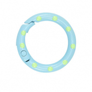 Appr&ecirc;ts color&eacute;s anneau porte-cl&eacute;s Bleu clair- vert