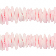 Perles coquillage chips Rose clair