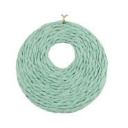 Pendentifs en Raphia 53mm Vert menthe