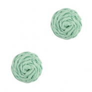 Pendentifs en Raphia 12mm Vert menthe