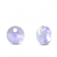 Pendentifs en verre Crystal glass rond Violet clair