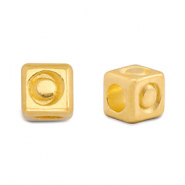 Perles alphabet en m&eacute;tal DQ O Dor&eacute; (sans nickel)