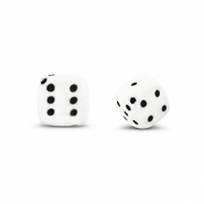 Perles acryliques d&eacute;s Blanc