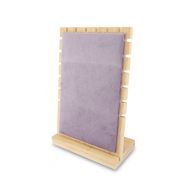 Pr&eacute;sentoir bijoux pour colliers Natural-violet lilas