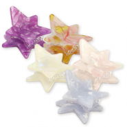 Accessoires cheveux pinces &agrave; cheveux &eacute;toile M&eacute;lange violet-rose