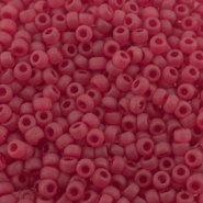 Perles de rocailles Miyuki 8/0 Transparent matte ruby red 8-141F