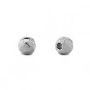 Perles en acier inox 6mm Argent&eacute;