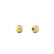 Perles en acier inox 3mm Dor&eacute;