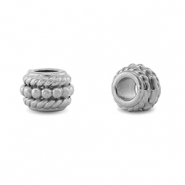 Perles en acier inox rondelles Argent&eacute;
