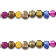 Perles d'eau douce nugget Multicolore