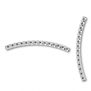 Perles en acier Inox tube Argent&eacute;