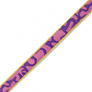Ruban texte Violet-violet orchid&eacute;e-lime