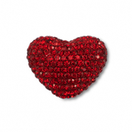 Perles boh&egrave;me coeur Rouge