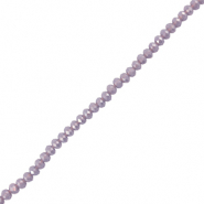 Perles &agrave; facettes 4x3mm disque Heishi Gris lavande fonc&eacute;