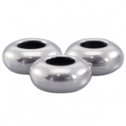 Métal DQ perle 7x3mm Argenté antique (sans nickel)