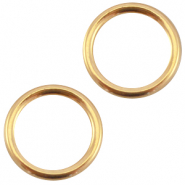 Anneau ferm&eacute; en m&eacute;tal DQ 13.5mm Dor&eacute; (sans nickel)