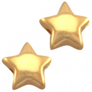 Métal DQ perles étoile 6mm Doré (sans nickel)