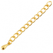 Cha&icirc;nette d'extension en m&eacute;tal DQ Dor&eacute; (sans nickel)