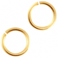 Appr&ecirc;ts en m&eacute;tal DQ anneau bris&eacute; 6.5mm Dor&eacute; (sans nickel)