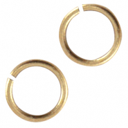 Appr&ecirc;ts en m&eacute;tal DQ anneau bris&eacute; 5mm Bronze antique (sans nickel)