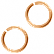 Appr&ecirc;ts en m&eacute;tal DQ anneau bris&eacute; 4.5mm Dor&eacute; ros&eacute; (sans nickel)