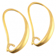 Boucles d'oreilles crochets en m&eacute;tal DQ Dor&eacute; (sans nickel)