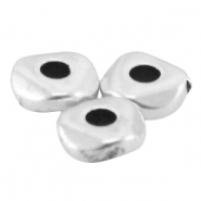 Perles en métal DQ 5mm Argenté antique (sans nickel