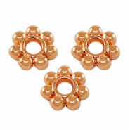 Perles en m&eacute;tal DQ spacer anneau Bali 5.6mm Dor&eacute; ros&eacute; (sans nickel)