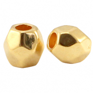 Perles en métal DQ facettée Doré (sans nickel)