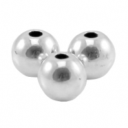Perles en métal DQ 6mm Argenté antique (sans nickel)