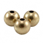 Perles en métal DQ 3mm rond bronze antique (sans nickel)