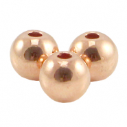 Perles en métal DQ 5mm Doré rosé (sans nickel)