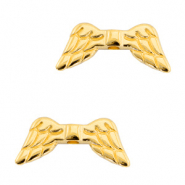 Perles en métal DQ ailes d’anges Doré (sans nickel)