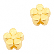Perles en m&eacute;tal DQ fleur 4mm Dor&eacute; (sans nickel)