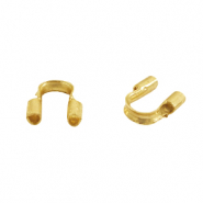 Appr&ecirc;ts en m&eacute;tal DQ wire guardian / protection pour fil 5mm (&Oslash;0.56mm) dor&eacute; (sans nickel)