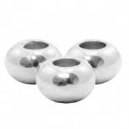 Perles en métal DQ 6mm Argenté antique (sans nickel)