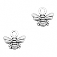 Breloques en m&eacute;tal DQ abeille Argent&eacute; antique (sans nickel)