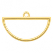 Breloques en m&eacute;tal DQ demi-cercle dor&eacute; (sans nickel)