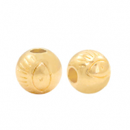 Perles en métal DQ avec oeil 6mm Doré (sans nickel)