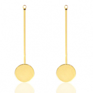 Appr&ecirc;ts en m&eacute;tal DQ boucles d'oreilles crochets Dor&eacute; (sans nickel)