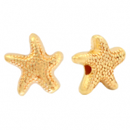 Perles en métal DQ étoile de mer Doré (sans nickel)
