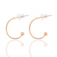 Appr&ecirc;ts en m&eacute;tal DQ cr&eacute;oles 15mm Dor&eacute; ros&eacute; (sans nickel)