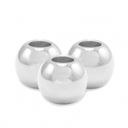 Perles en métal DQ 6mm Argenté antique (sans nickel)