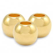 Perles en métal DQ 6mm Doré (sans nickel)