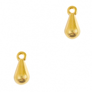 Breloques en m&eacute;tal DQ goutte Dor&eacute; (sans nickel)