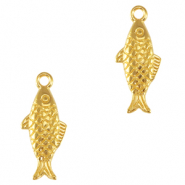 Breloques en m&eacute;tal DQ poisson Dor&eacute; (sans nickel)
